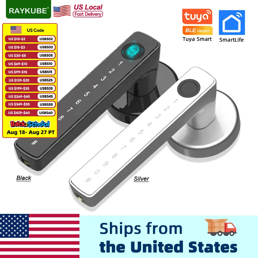 RAYKUBE M5 Smart Fingerprint Door Lock