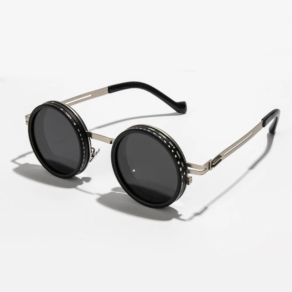 New unisex handmade Glazzy Polarized Circular Sunglasses