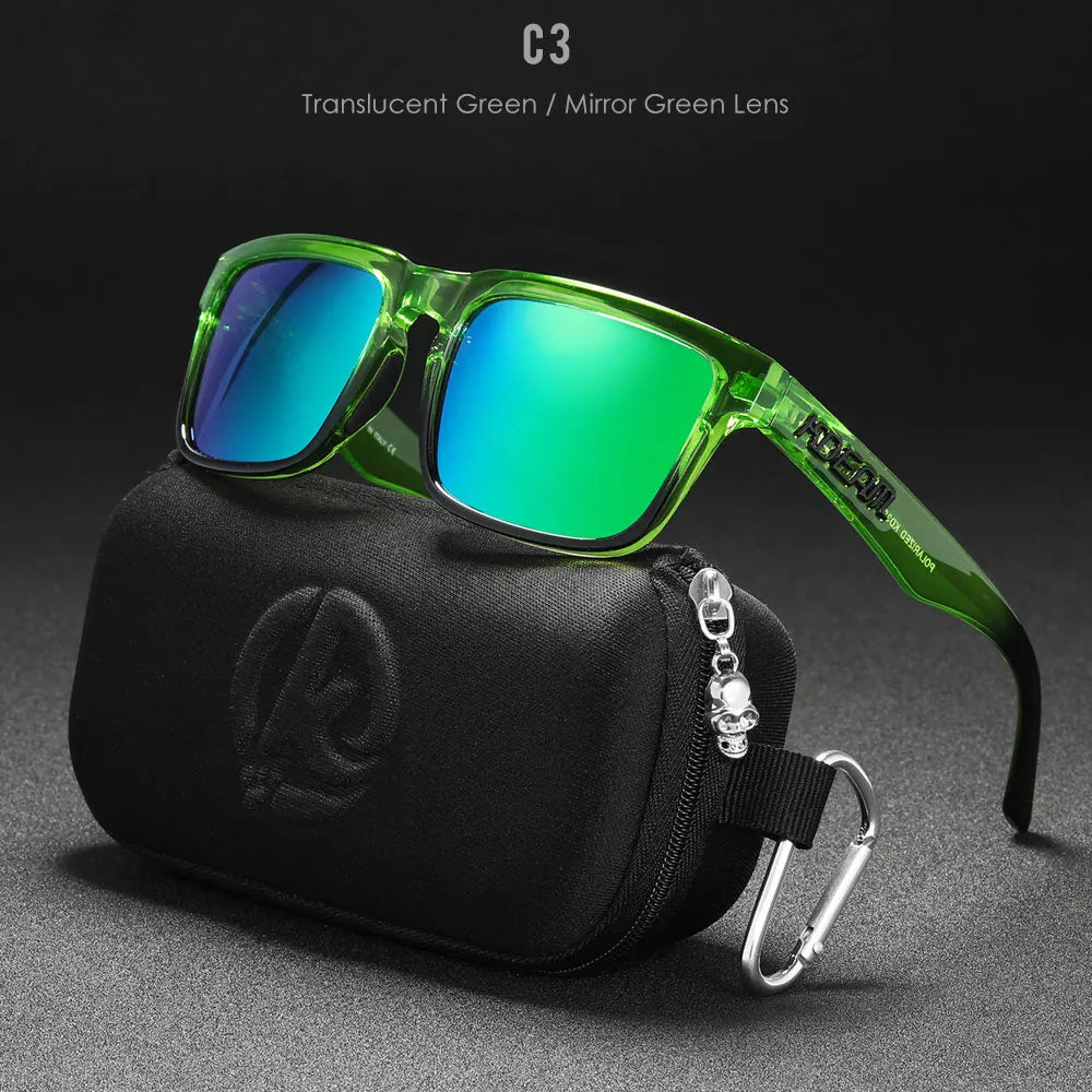 KDEAM Mirror Polar Square Sunglasses