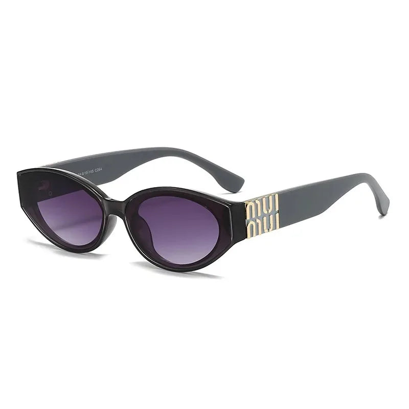 TAFN Gradient Oval Sunglasses