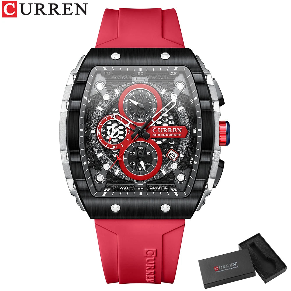 CURREN Sport Rectangle Watch