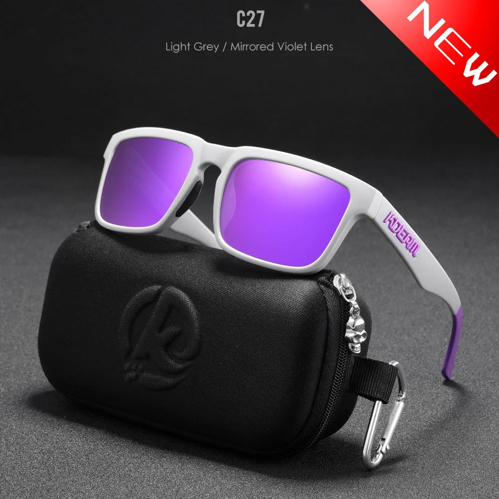 KDEAM Mirror Polar Square Sunglasses
