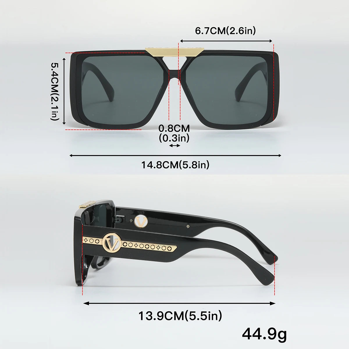 TravelPro Rectangle Sunglasses