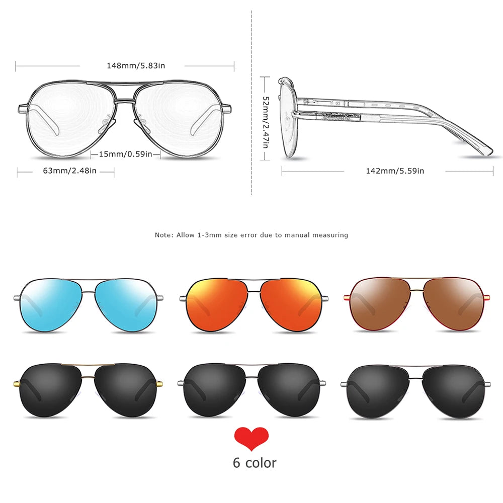 BARCUR Men Polarized Sunglasses